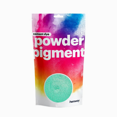 Hemway Powder Pigment Dye For CementConcrete & MortarMetallic Jade Green50G / 1.7Oz from B&Q