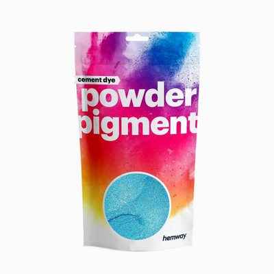 Hemway Powder Pigment Dye For CementConcrete & MortarMetallic Ocean Blue50G / 1.7Oz from B&Q
