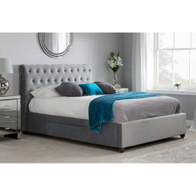 B&Q -  Marlow Super King Bed Grey