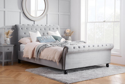 B&Q -  Opulence Super King Bed Grey