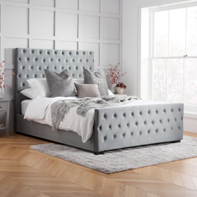 Birlea Grey Marquis Super King Bed Frame In