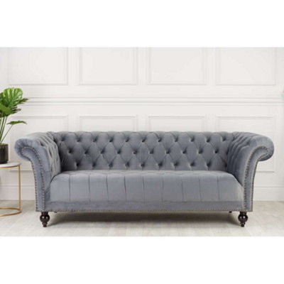 Birlea Chester 3 Seater Sofa Grey from B&Q