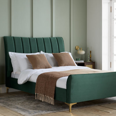 Birlea Clover King  Bed Frame In Green Fabric from B&Q