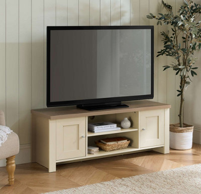 Birlea Highgate Large Tv Unit & Oak Cream