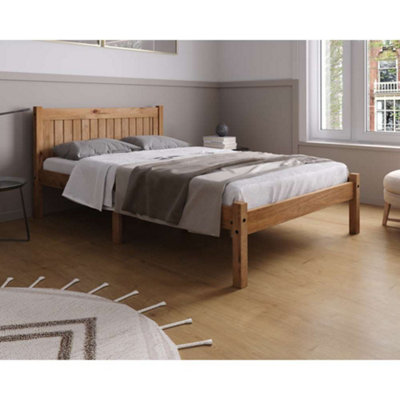 B&Q -  Trent Small Double Frame In Bed Pine