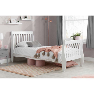 B&Q -  Belford Single Bed Frame In White