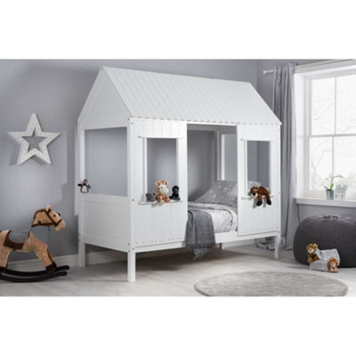 B&Q -  Treehouse Single Bed In White