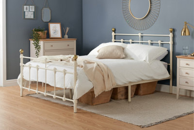 Birlea Atlas Double Bed Frame In Cream from B&Q