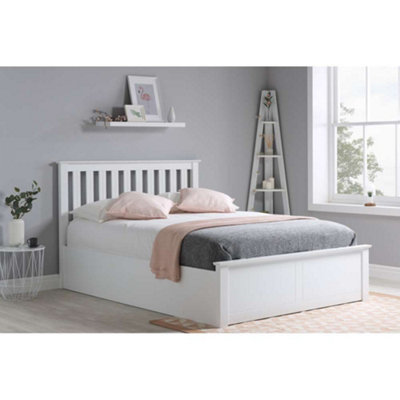 Birlea Phoenix Small Double Ottoman Bed White from B&Q