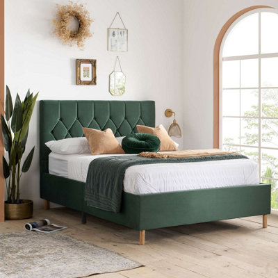 Birlea Loxley Small Double Bed Frame In Green from B&Q