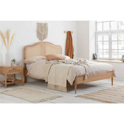 Birlea Leonie Super King Rattan Bed Oak from B&Q