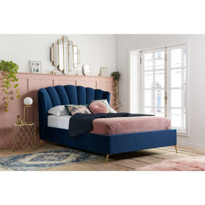 Birlea Blue Lottie King Ottoman Bed Midnight 45Kg