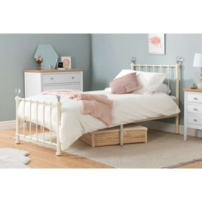 Birlea Jessica Single Bed Frame In Cream Metal 3Ft from B&Q