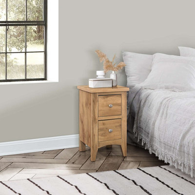 Birlea Hampstead 2 Drawer Bedside Oak from B&Q