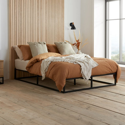 Birlea Black Soho Metal Platform Double Bed Small