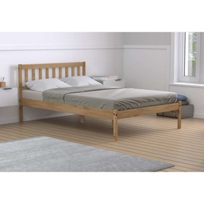 B&Q -  Porto Double Bed Frame In Brown