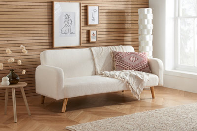 Birlea Micah White Fabric Sofa Bed - Image 10