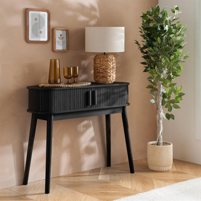 B&Q - Black Console Table Axel 