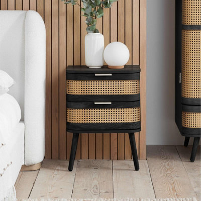 Birlea  Black Noah 2 Drawer Bedside, Sports Direct - Image 13