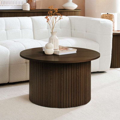 Birlea Axel Round Fluted Coffee Table from B&Q