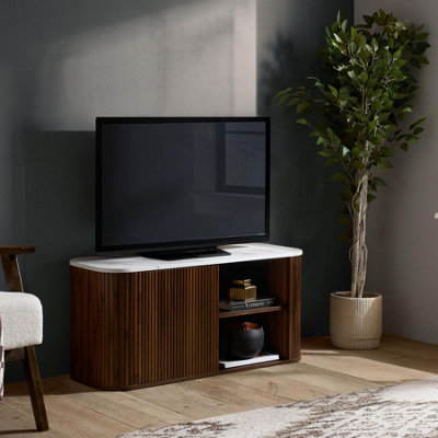 Birlea Kagu Small TV Unit Walnut - Image 3