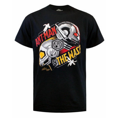 Vanilla Underground Marvel Mens Black Ant-ManWasp Short Sleeved T-Shirt (Large) from B&Q