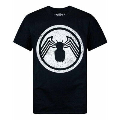 Vanilla Underground Marvel Mens Black Venom Logo Short Sleeved T-Shirt (Small) from B&Q