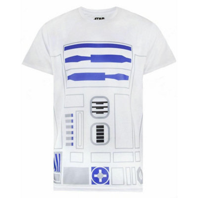 Vanilla Underground Star Wars Mens White R2D2 Short Sleeved T-Shirt (Large) from B&Q