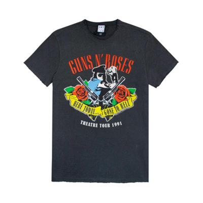 Vanilla Underground Amplified Clothing Mens Grey Guns N Roses Short Sleeved T-Shirt (Medium) from B&Q