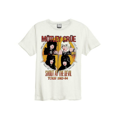 Vanilla Underground Amplified Clothing Mens White Motley Crue Short Sleeved T-Shirt (Xx-Large) from B&Q