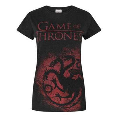 Vanilla Underground Game Of Thrones Womens Black Short Sleeved T-Shirt (Medium) from B&Q