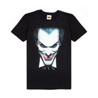 Vanilla Underground Dc Comics Mens Black The Joker Short Sleeved T-Shirt (Large) from B&Q