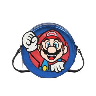 Vanilla Underground Danielle Nicole Unisex Blue Super Mario Cross Body Bag (One Size)