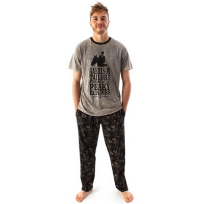 Vanilla Underground Peaky Blinders Mens Grey Icons T-Shirt And Lounge Pants (Large) from B&Q