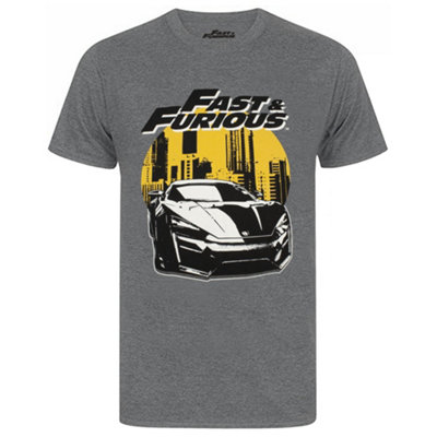 Vanilla Underground Fast And Furious Mens Grey Logo Short Sleeved T-Shirt (Medium)