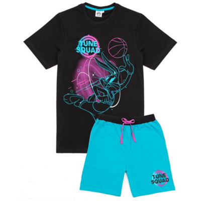 Vanilla Underground Bing Bunny Mens Black Bugs Bunny Short Sleeve Short Leg Pyjama Set (X-Large) from B&Q