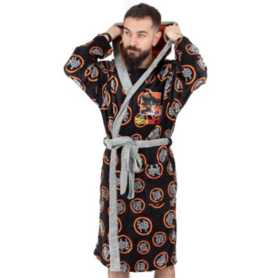 Vanilla Underground Dragon Ball Z Mens Black Goku Family Symbol Bathrobe (Medium) from B&Q