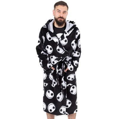 Vanilla Underground Disney The Nightmare Before Christmas Mens Black Jack Skellington Bathrobe (Medium) from B&Q
