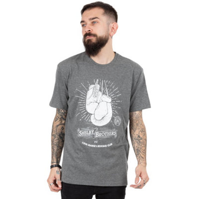 Vanilla Underground Peaky Blinders Mens Grey Shelby Brothers Short Sleeved T-Shirt (Medium) from B&Q