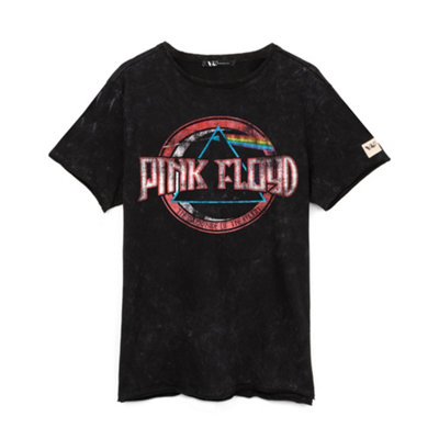Vanilla Underground Pink Floyd Mens Black Logo Short Sleeved T-Shirt (Small) from B&Q