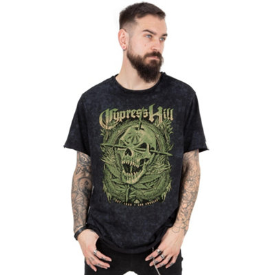 Vanilla Underground Cypress Hill Mens Black Band Logo Short Sleeved T-Shirt (Small) from B&Q
