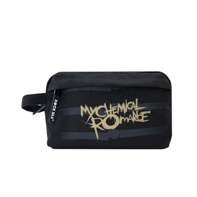Vanilla Underground Rock Sax Mens Black My Chemcial Romance Wash And Toiletry Bag (One Size) from B&Q