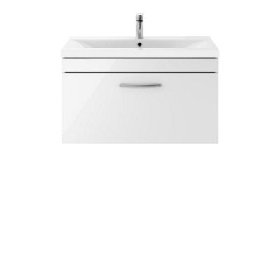 Nuie 800 Wh Single Drawer Vanity & Basin 2 from B&Q
