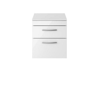 Nuie 500 Wh 2-Drawer Vanity & Worktop from B&Q
