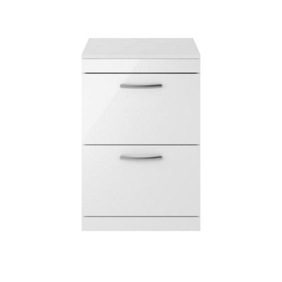Nuie 600 Fs 2-Drawer Vanity & Worktop from B&Q