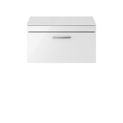 Nuie 800 Wh Single Drawer Vanity & Worktop from B&Q