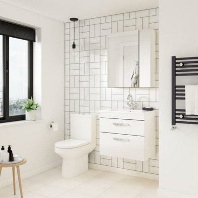 Nuie 500 Wh 2-Drawer Vanity & Basin 2 from B&Q