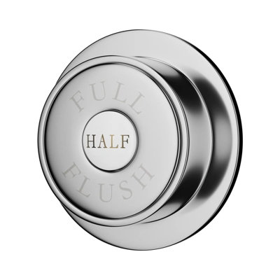 Dual Flush Push Button Toilet Traditional Style Chrome Finish Hudson Reed Nuie from B&Q