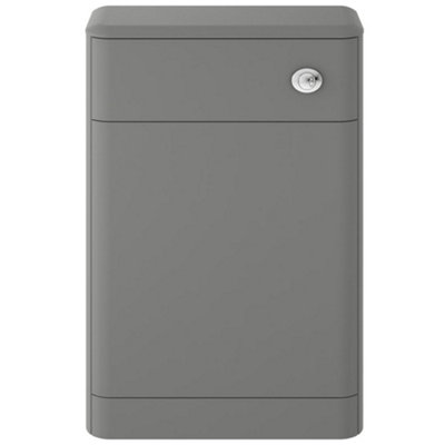 Hudson Reed Solar 552 X 800 X 201mm Wall-Mounted Wc UnitCool Grey Matt from B&Q