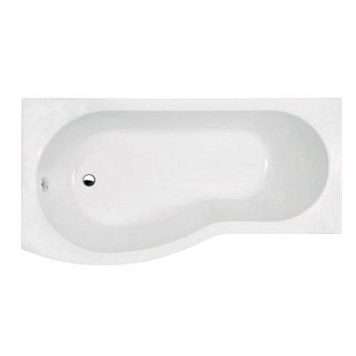 B&Q -  1500 X 850 P Shape Bath Rh